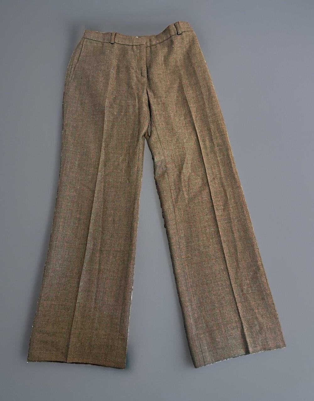 Paul & Joe Plaid Dress Pants- windowpane pink/brown- Sz 38- made in France
